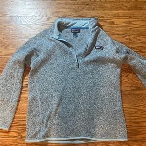 Patagonia Women's Heather teal zip-up